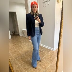 Vintage navy blue Amanda Smith II jacket. Oh the velvet accents on this beauty!!